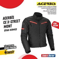 ACERBİS CE X-STREET MONT SİYAH KIRMIZI