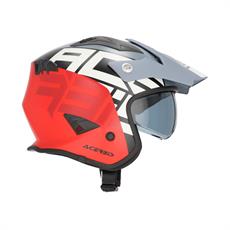 Acerbis Jet Arıa Sport Kask Gri Kırmızı