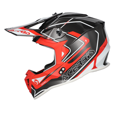 Acerbis Lınear Kask 2206 Gri Kırmızı