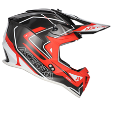 Acerbis Lınear Kask 2206 Gri Kırmızı