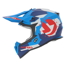 Acerbis Lınear Kask 2206 Mavi Kırmızı