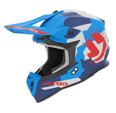 Acerbis Lınear Kask 2206 Mavi Kırmızı