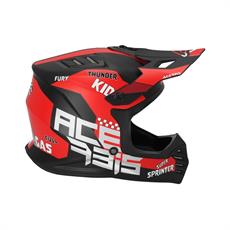 Acerbis Profıle Çocuk Kask Siyah Kırmızı