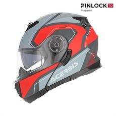 Acerbis Serel 22-06 Kask Gri Kırmızı