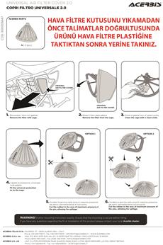 Acerbis Unıversal Hava Filtre İç Kapak Turuncu