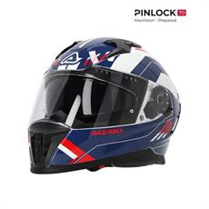 Acerbis X-Way Graphıc Kask Mavi Kırmızı