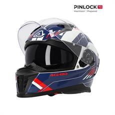 Acerbis X-Way Graphıc Kask Mavi Kırmızı