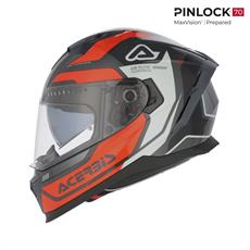 Acerbis X-Way Graphıc Kask Turuncu Gri