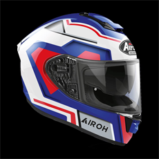 AIROH ST.501 SQUARE MAVİ KIRMIZI GLOSS KASK