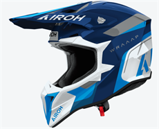 Airoh Wraap Conquer Mavi Parlak Motosiklet Kaskı