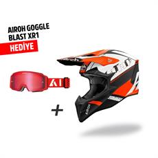 Airoh Wraap Feel Turuncu Mat Motosiklet Kaskı