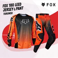 FOX 180 Leed Turuncu Siyah Jersey Pantolon Takım