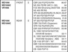 Honda XL 1000 2003-2011 Honda CBR 1100 XX 1997-2008 EBC Arka Disk