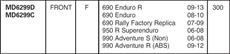 KTM 690 Enduro 2008-2017 KTM 990 Adventure 2006-2012 EBC Ön Disk