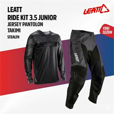 Leatt 3.5 Çocuk Siyah Motosiklet Jersey Pantolon Takımı