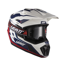 Leatt Adv 7.5 Beyaz Mavi Motosiklet Kaskı