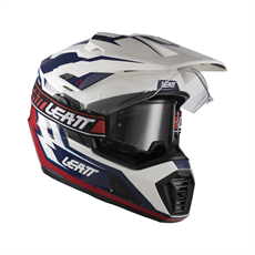 Leatt Adv 7.5 Beyaz Mavi Motosiklet Kaskı