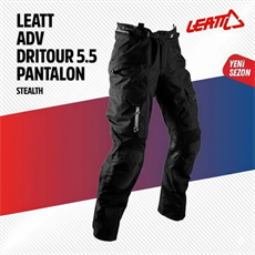 Leatt Adv Dri-Tour 5.5 Kısa Siyah Motosiklet Pantolonu