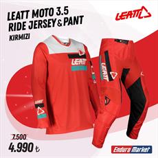 Leatt Moto 3.5 Rıde Kırmızı Jersey Pantolon Takım