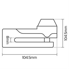 Oxford Titan 10Mm Disk Kilidi Siyah