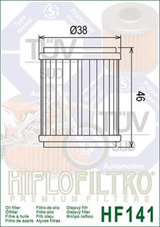 YAMAHA WR125 09-16  R125 08-12 HIFLO YAĞ FİLTRESİ