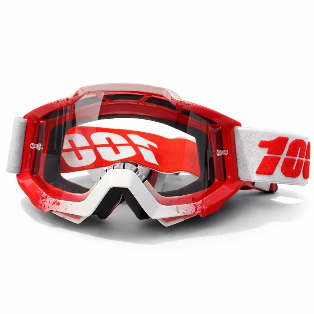 %100 Accuri C17 Kırmızı Beyaz Goggle