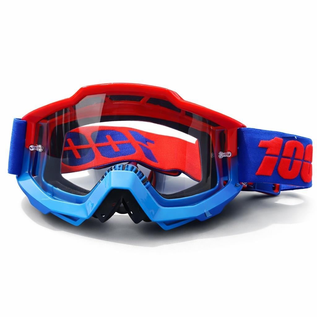 %100 Accuri C18 Kırmızı Mavi Goggle