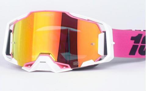 %100 Armega T20 Beyaz Pembe Goggle