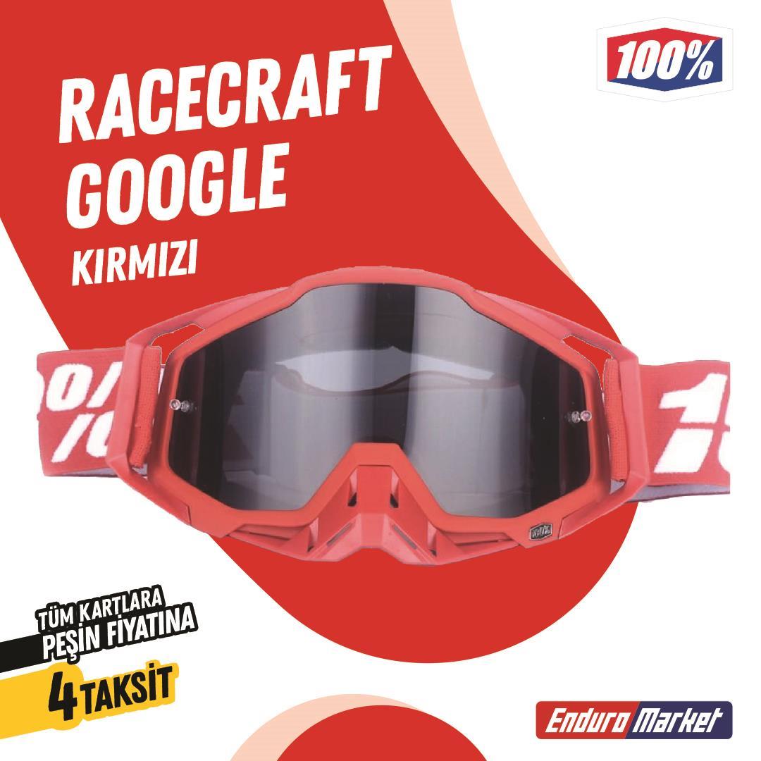 %100 RACECRAFT REPLİKA KIRMIZI GOGGLE