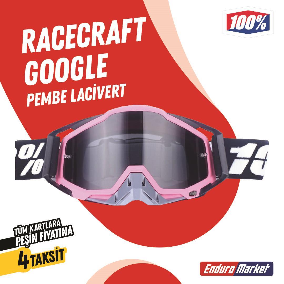 %100 RACECRAFT REPLİKA PEMBE GOGGLE