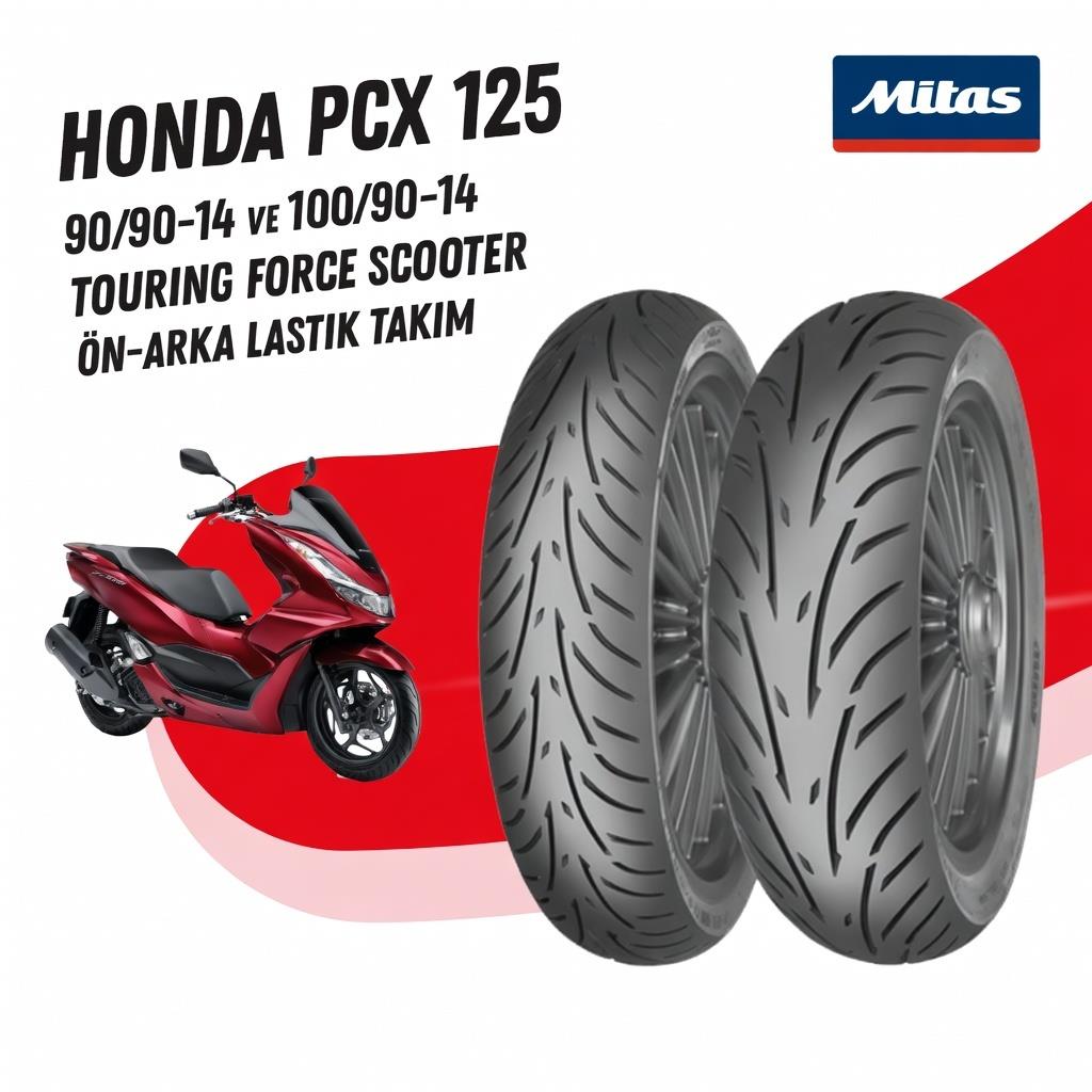 90/90-14 100/9014 Honda Pcx 125-155 Mitas Lastik Takimi Racing