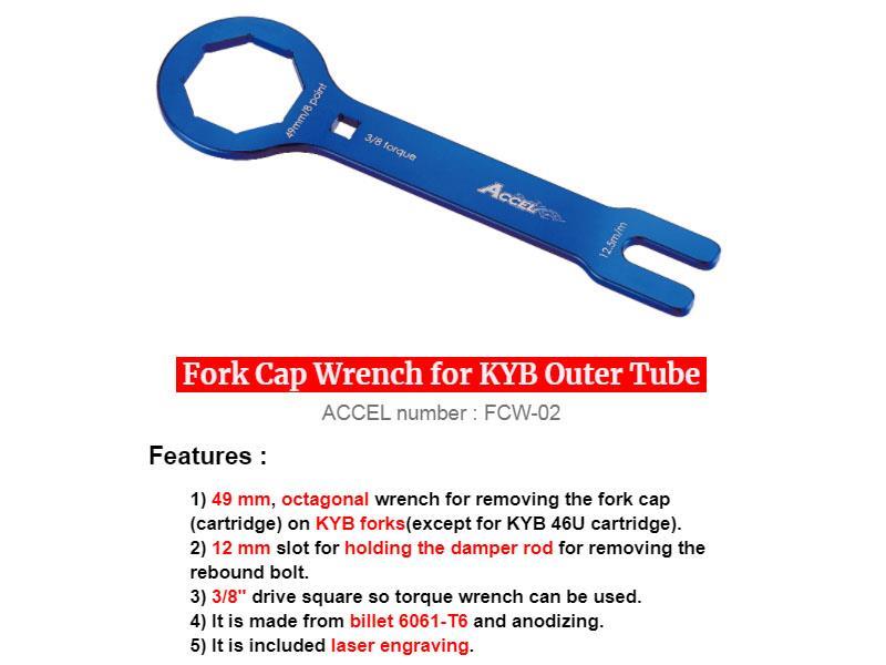 Accel Ön Amortisör Anahtarı 12-49Mm Mavi