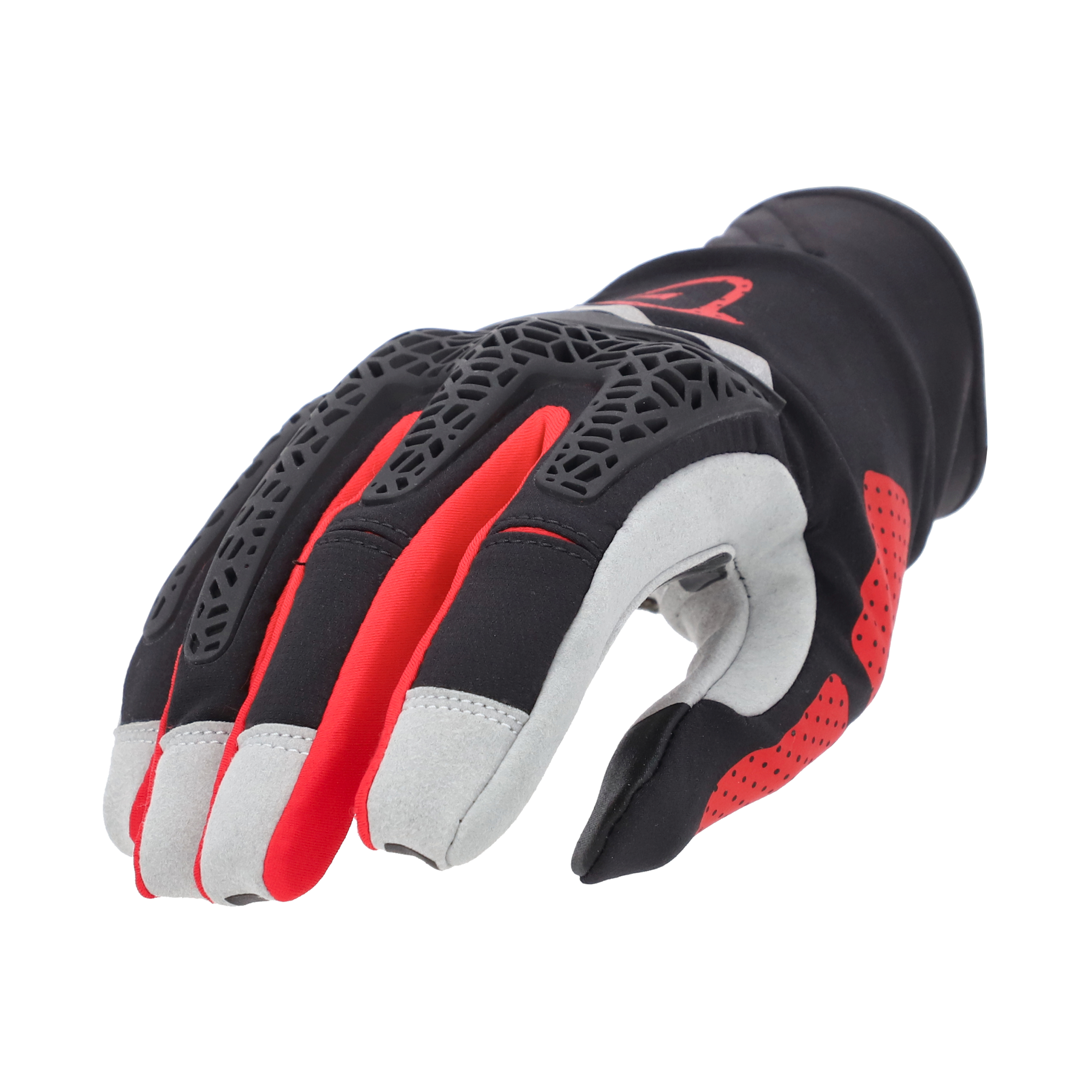 Acerbis Ce Enduro Pro Eldiven Siyah Kırmızı