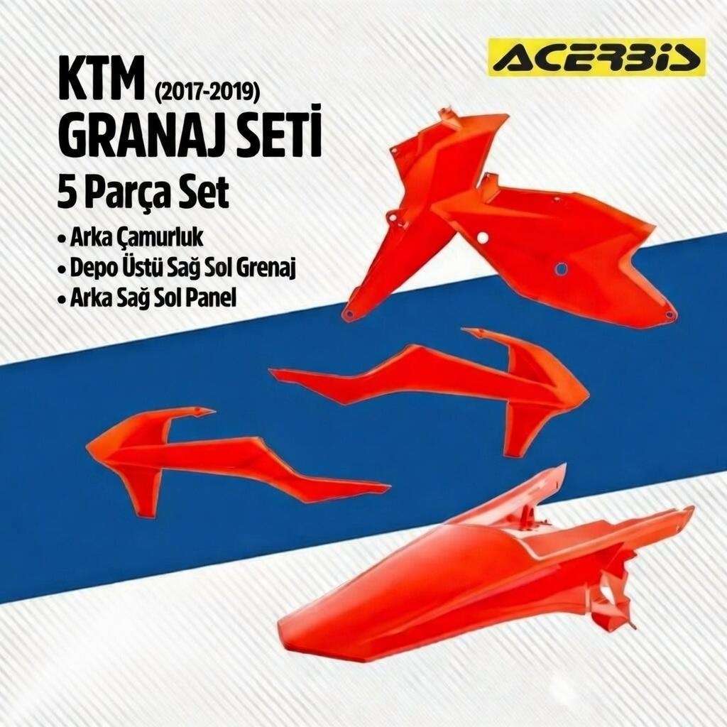 Acerbis Ktm Exc 17-19 Grenaj Turuncu