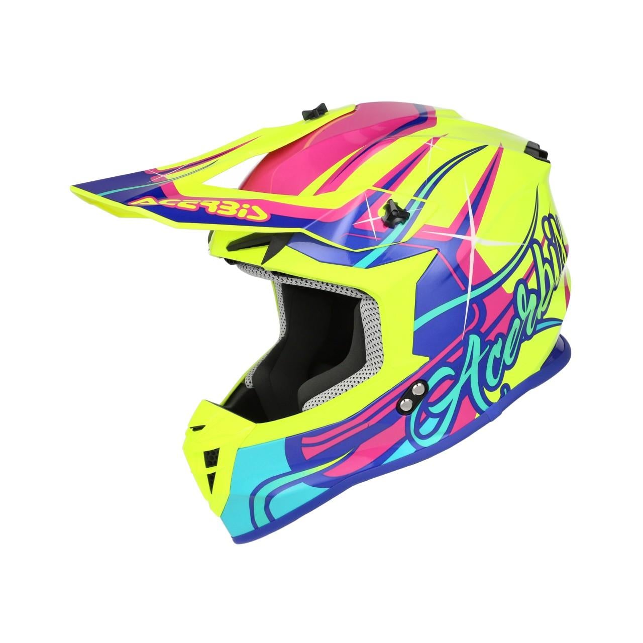 Acerbis Lınear Kask 2206 Sarı Mor