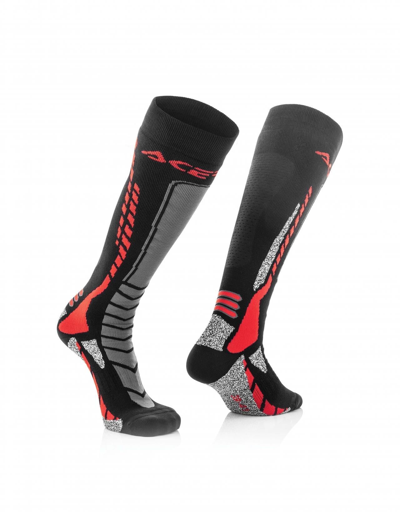 Acerbis Mx Pro Çorap Siyah Kırmızı