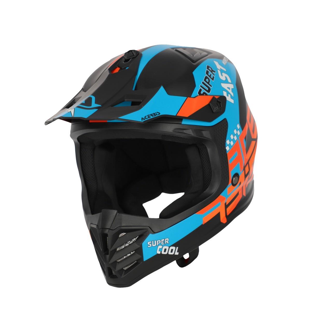 ACERBİS PROFILE ÇOCUK KASK TURUNCU MAVİ