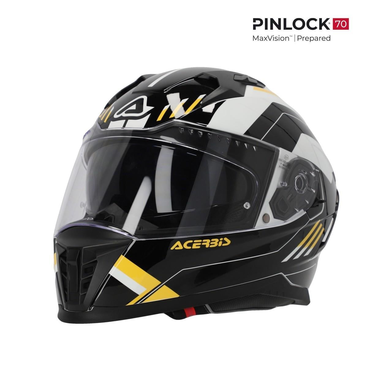 ACERBİS X-WAY GRAPHIC KASK SİYAH SARI
