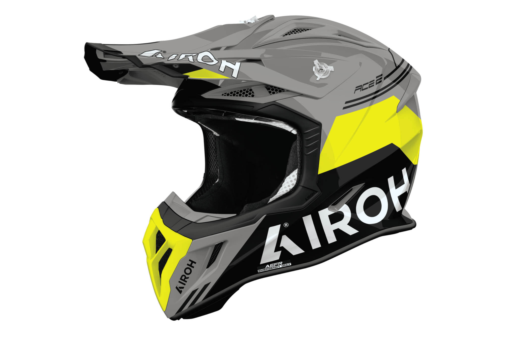 Airoh Aviator Ace 2 Fury Sarı Parlak Motosiklet Kaskı