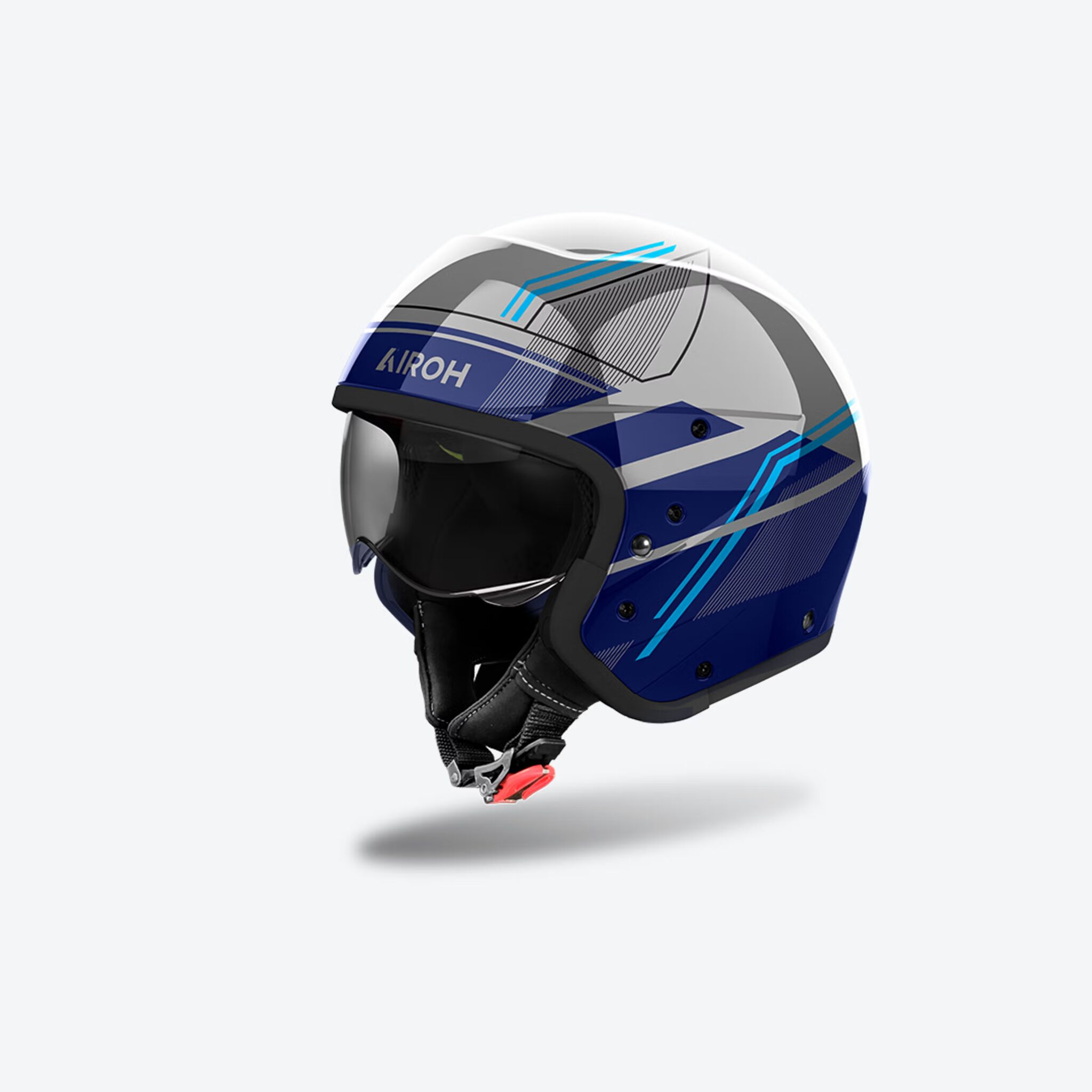 Airoh J 110 Slim Mavi Parlak Motosiklet Kaskı