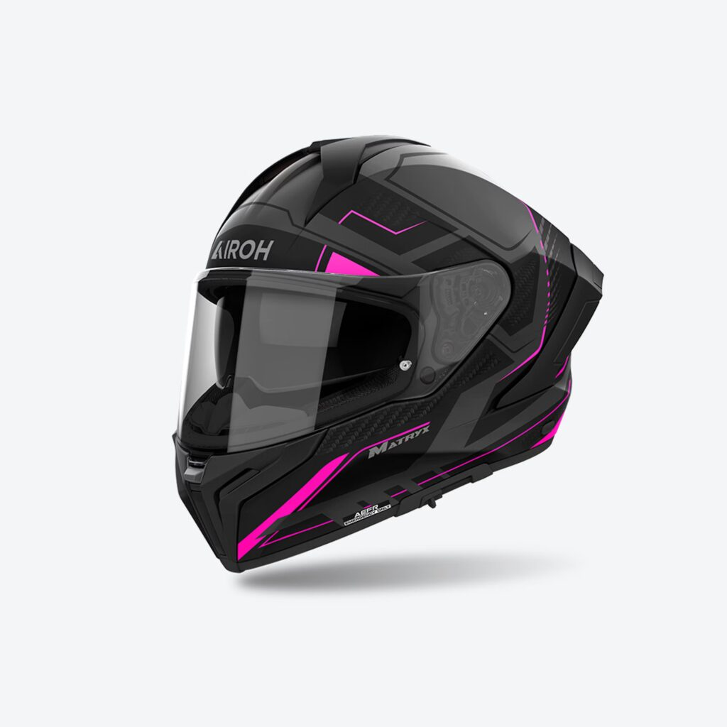 Airoh Matryx Rocket Pembe Mat Motosiklet Kaskı