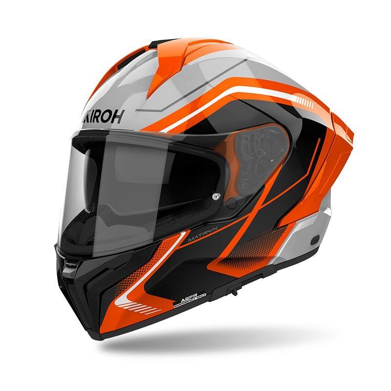 Airoh Matryx Wıde Turuncu Parlak Motosiklet Kaskı