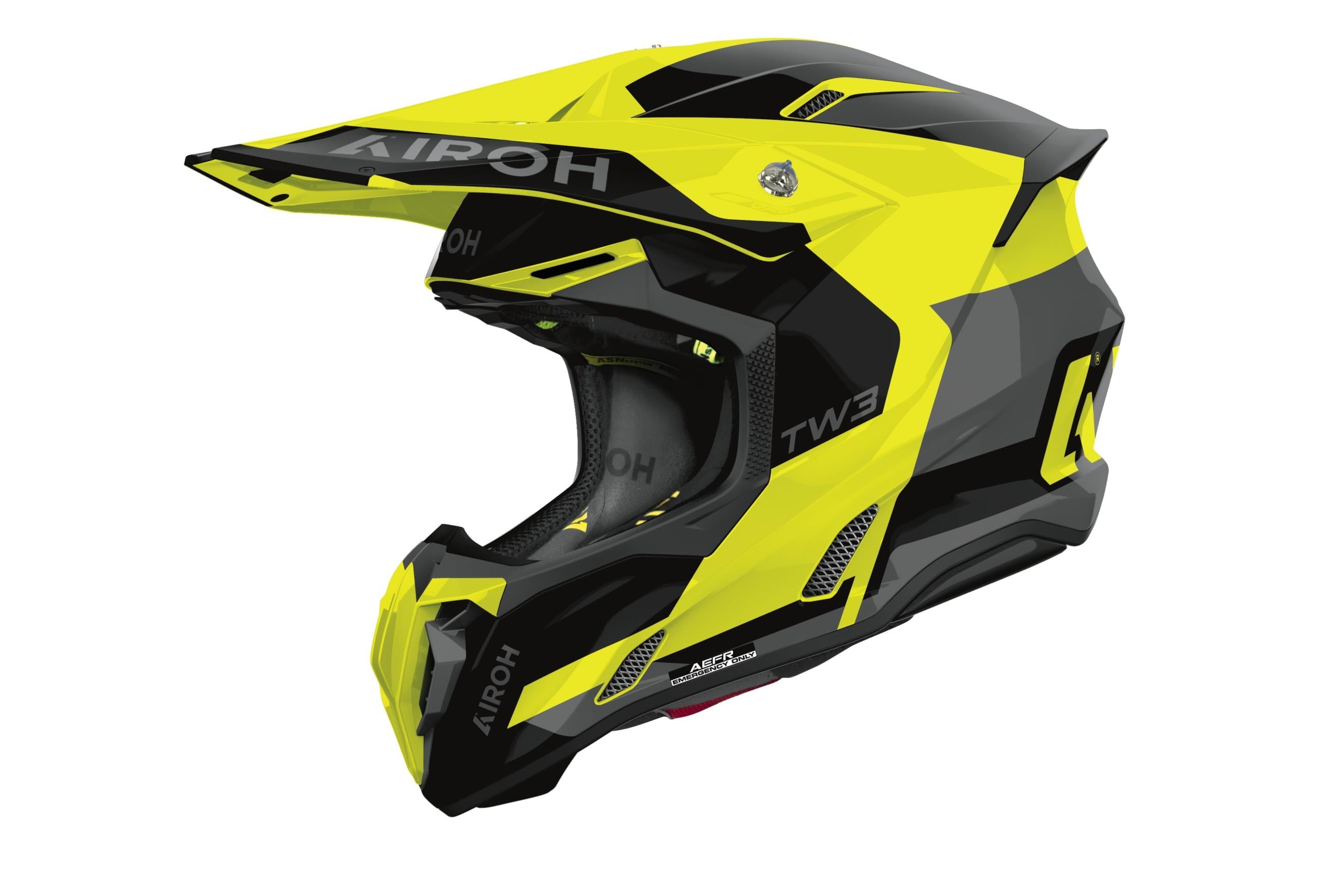 Aıroh Twıst 3 Fancy Yellow Glos Kask