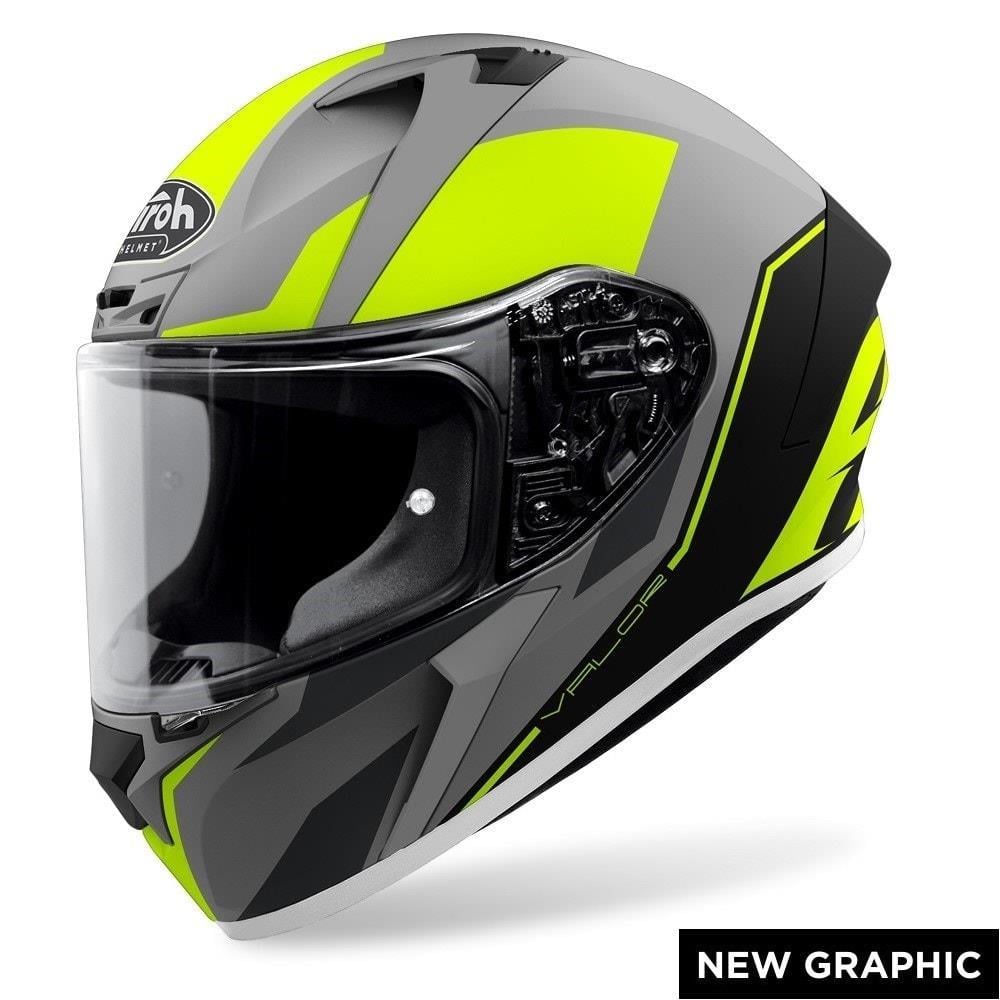 Aıroh Valor Wıngs Yellow Matt Kask