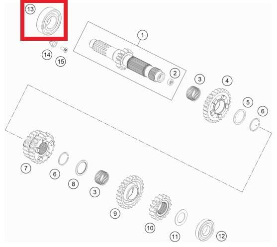 BALL BEARING 6205 C3 KTM ORJ YP A4