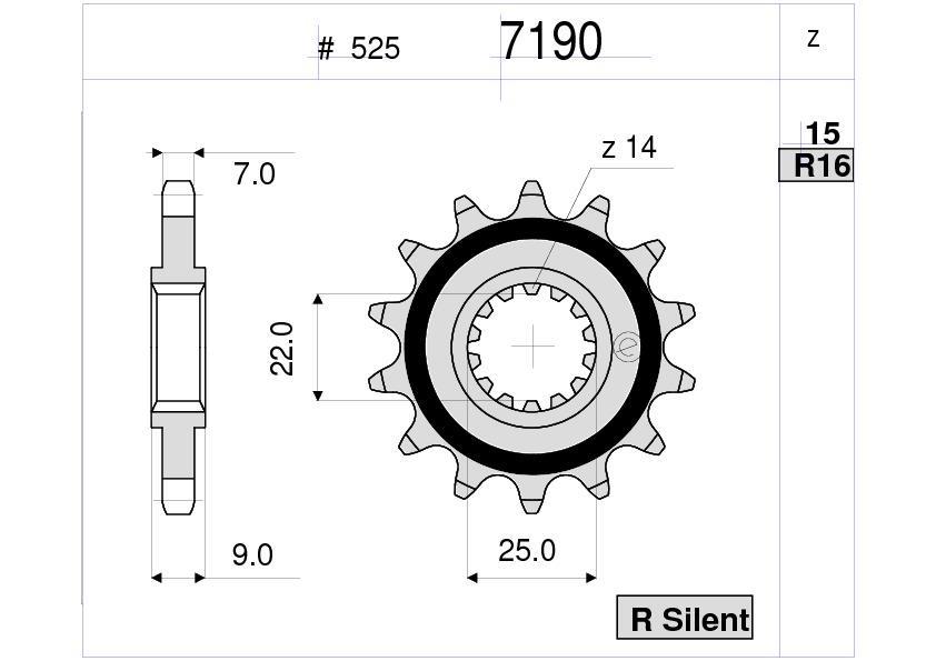BENELLI TORNADO OGNIBENE ÖN DİŞLİ 15T