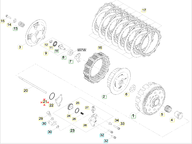 Beta 2T 4T 15-26 Debriyaj Alt Merkez Oringi 33x1.5 OEM B6-1