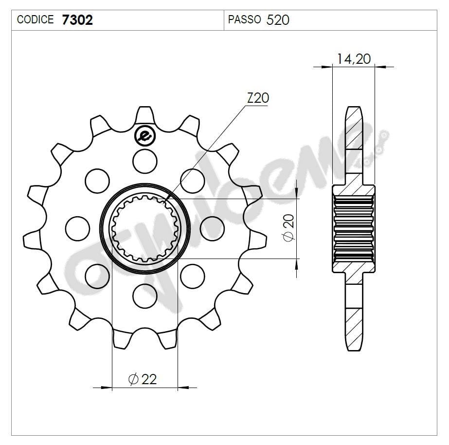 BMW G 310 OGNIBENE ÖN DİŞLİ 16T