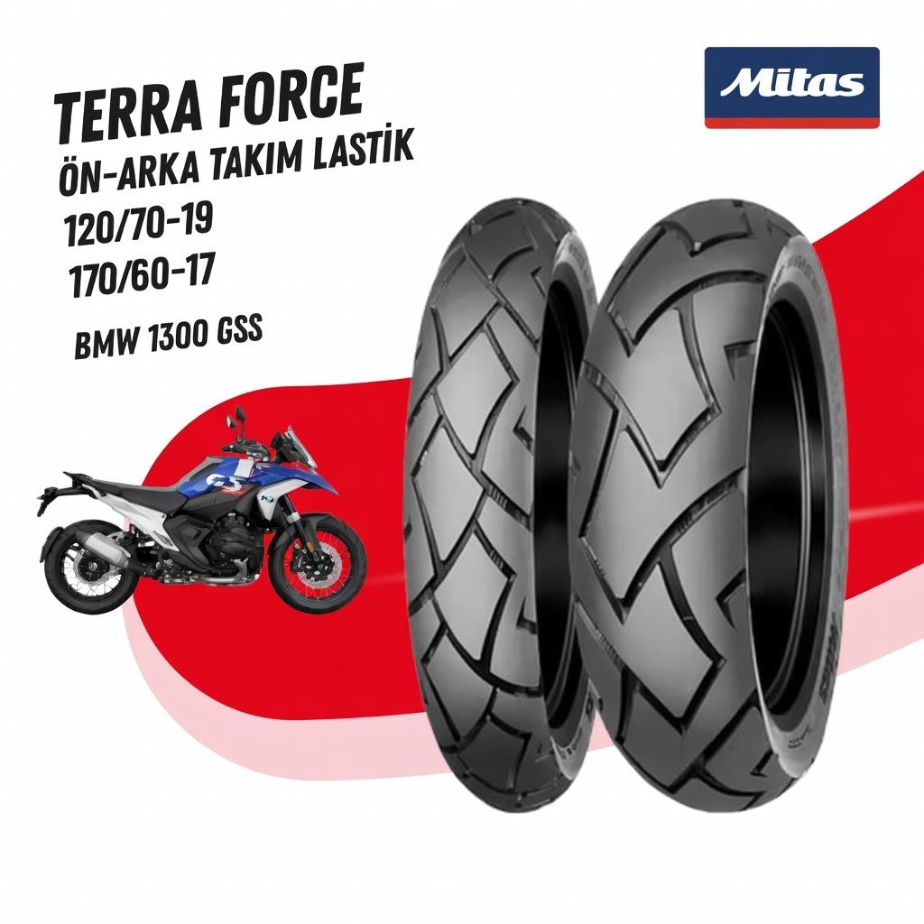 Bmw R 1300  Gs Mitas Terra Force Lastik Takımı