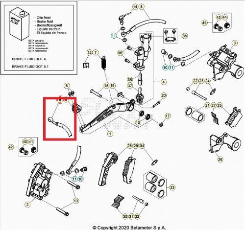 BRAKE HOSE BETA ORJ YP B7